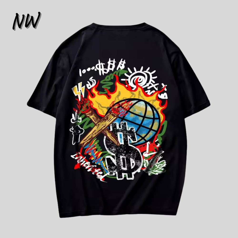 Camiseta NW $ociedade em Chamas